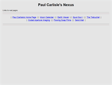 Tablet Screenshot of paulcarlisle.net